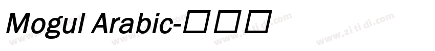 Mogul Arabic字体转换
